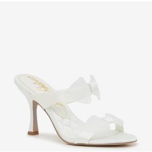Sam Edelman White Heeled Mules